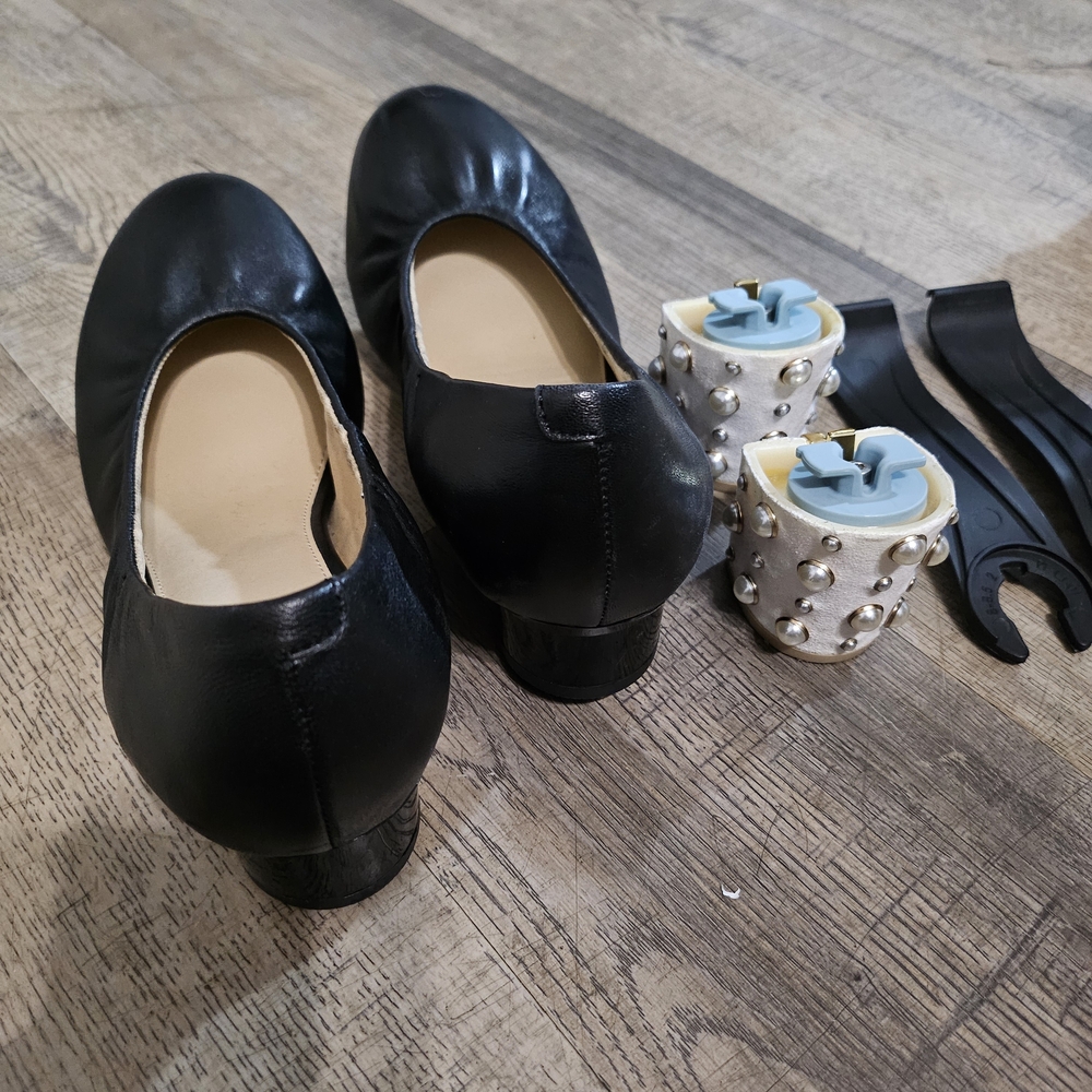 Pashion Footwear Black Ballet Pump 8 - Picture 4 of 5